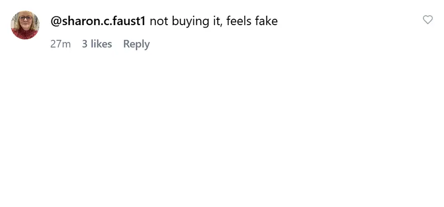 Instagram comment